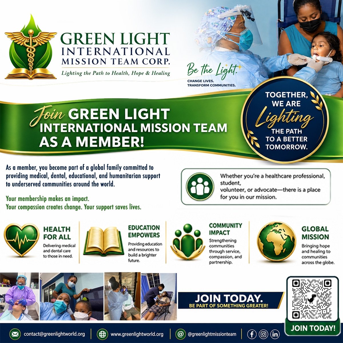 Join Green Light International Mission Team as a member